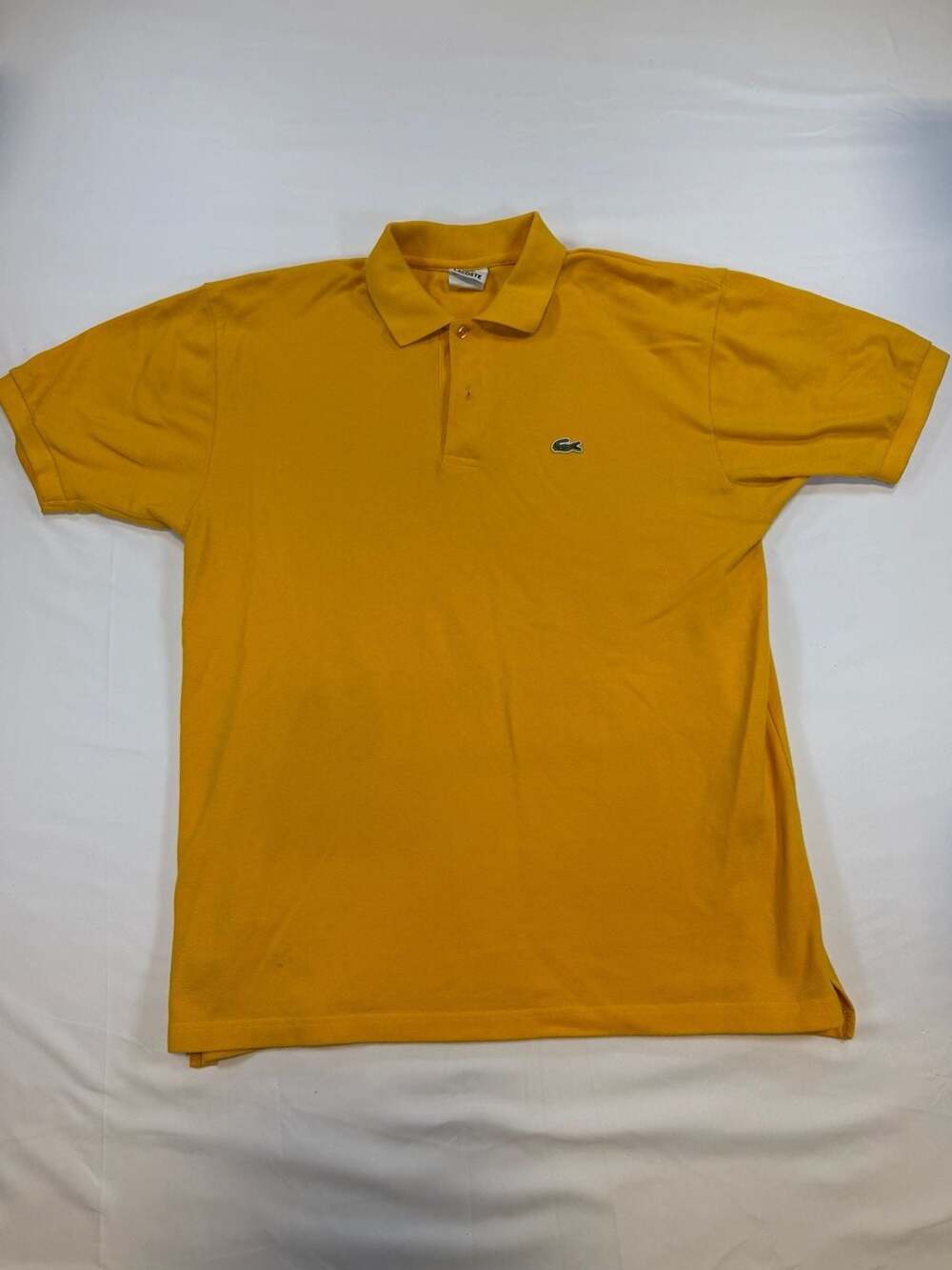 Lacoste Classic Pique Polo Shirt Yellow Size 8